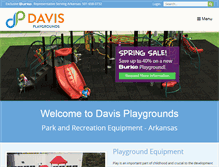 Tablet Screenshot of davisplaygrounds.com